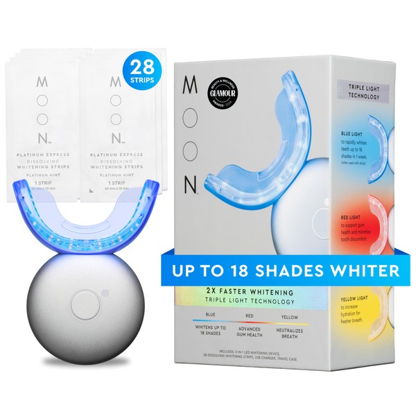 MOON LED Teeth Whitening Kit - Platinum Teeth Whitener Device