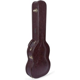 Crossrock Hard Guitar Case for Gibson SG and Similar Style Electric Guitars - Brown