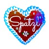 LED Badge Pin "Spatzl" in Gingerbread Heart Design for Weddings