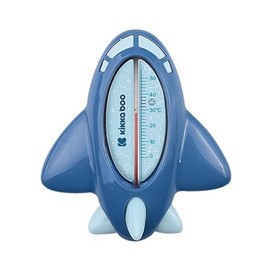 Kikkaboo Water Thermometer Aeroplane Bath Thermometer for Safe Bathing, Colour: Dark Blue