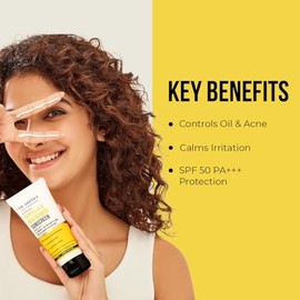 Dr. Sheth's Protector Solar Dr. Sheth'S Centella Y Niacinamida Oil Control Fps 50 Pa+++ | Base De Gel, Rápida Absorción, Acabado Mate | Protección De Amplio Espectro Para Piel Grasa Y Con Tendencia