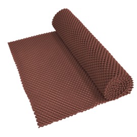 Aidapt Non Slip Waterproof Brown Easy to Cut 150x30 cm Fabric Mat Ideal for use Lining Draws, Shelves , and Work tops