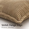 Artscope Striped Corduroy Cushion Covers with Splicing Super Soft Boho