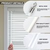 12.2" White Fiberglass Blind Rod with Metal Hooks, Window Roller