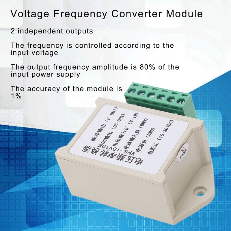 Voltage Frequency Converter Module ABS Housing Signal Conversion Module 0‑10V