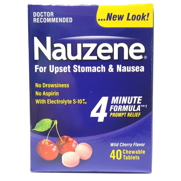 Nauzene Chew Tabs Size 40ct - Pack of 1