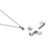 FGT Christian Cross Cubic Zirconia Urn Necklace for Women Cremation