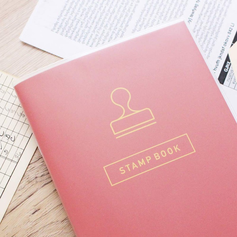 Stamp Book, Notebook, Stamp Book (Red) Stylish, Travel, Notebook, Hobby