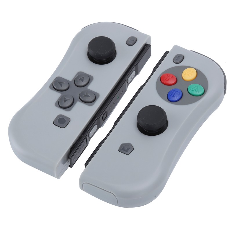 For Joycon Game Console Wireless Bluetooth Gamepad Right Left(gris foncé