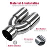 Upower Dual Exhaust Tip 3 Inch Inlet 3" outlet 9.5"