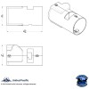 UNITED PACIFIC INDUSTRIES CHROME MIDDLE STEERING COLUMN COVER FOR KENWORTH
