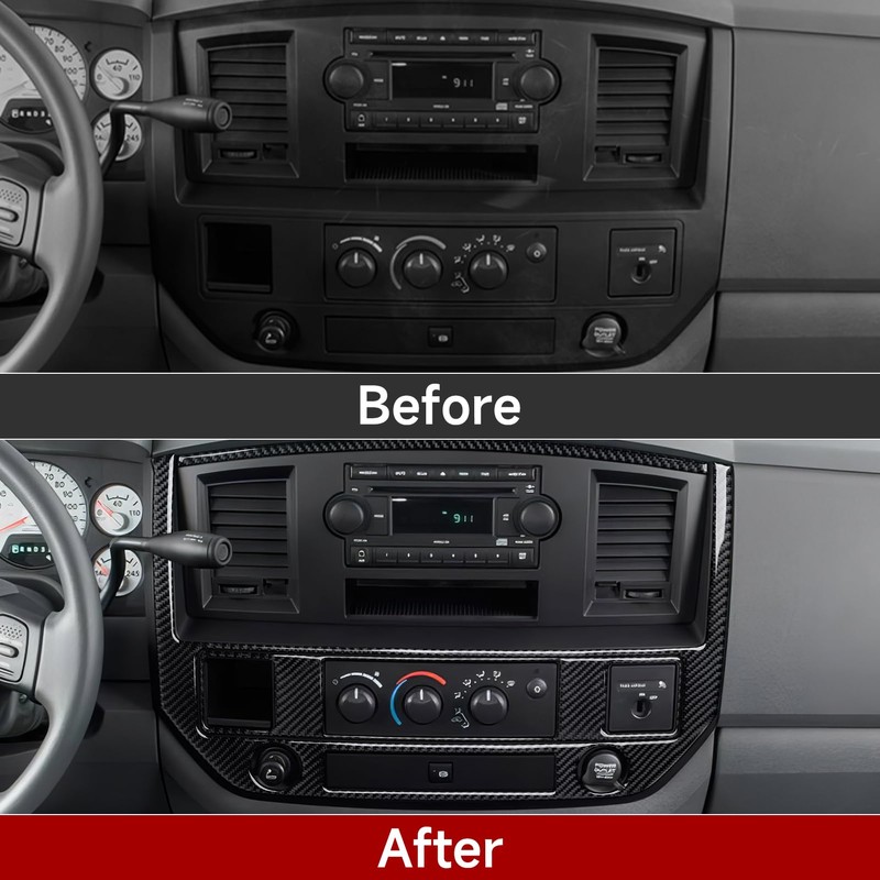 BRMYL Center Console Panel Decals for 2006 2007 2008 Dodge