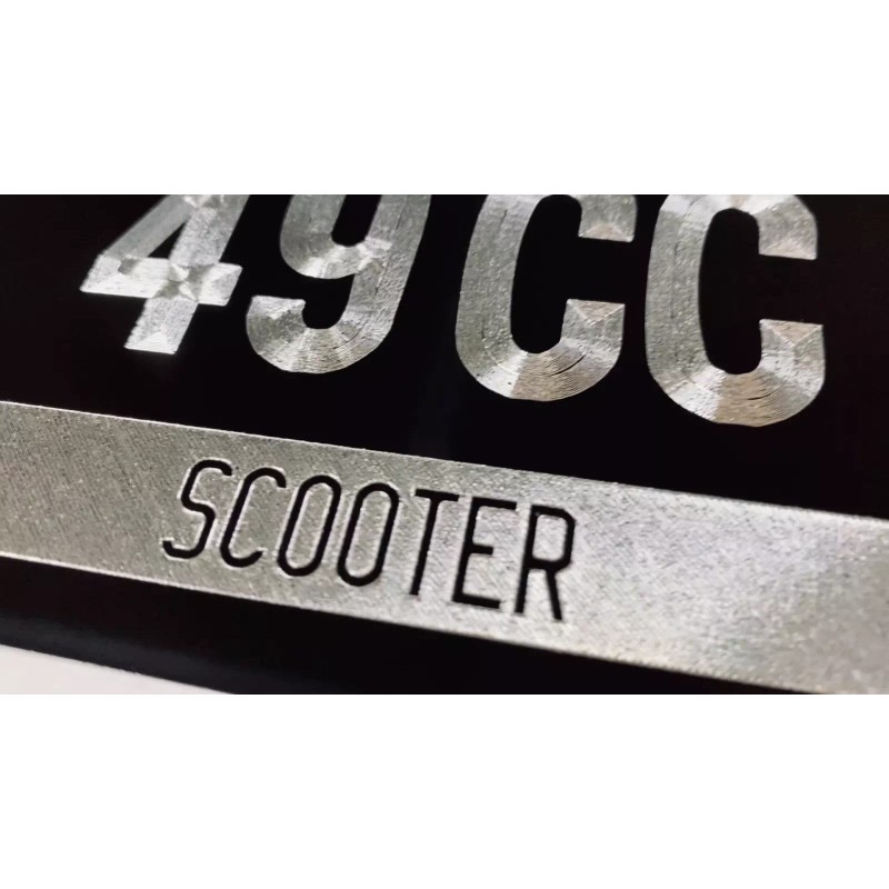 Diamond Etched Products Scooter Moped Tag No License Plate Required