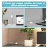 zalati Junction Box 2pcs Cat6 RJ45 Keystone Jack Surface Mount
