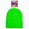 WIDMANN MILANO PARTY FASHION - Neon Mütze, dehnbare Beanie, Wintermütze,