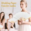 ATTRACME 17 Pcs White Paper Fans Bulk, 10 Inch Double-Sided