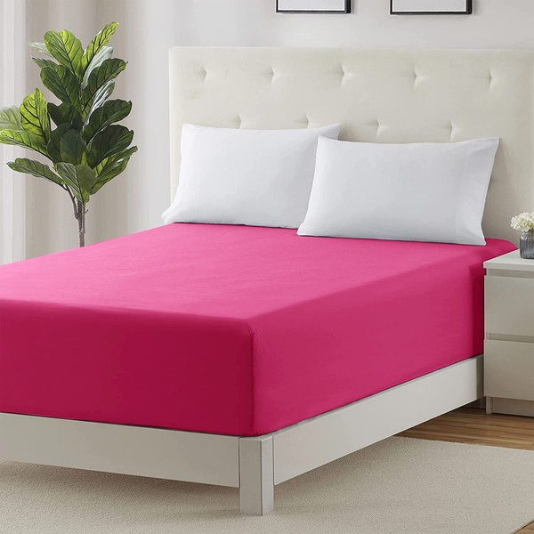 Hafaa Fitted Sheet Extra Deep Pocket Bed Sheet 16 inch