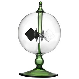 Adjivecct Green Solar Power Radiometer Crook Solar Energy Spinning Vane Windmill Gift Home Desk Decoration
