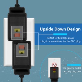 LIDE RFlexiports Decorator Receptacle, Residential Grade and UL Listed, Child Safe Tamper-Resistant Wall Outlet, Matte Finish, Modern Upgrades, 15A 125V, White