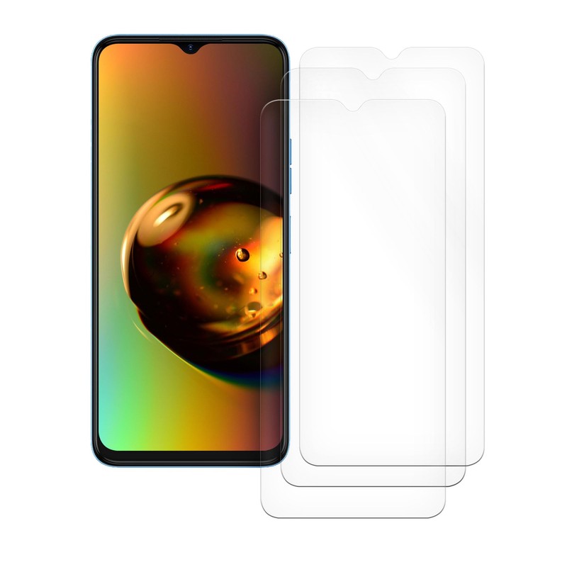 kwmobile 3 x Screen Protectors Compatible with Tecno Spark 10