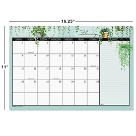 Current 2026-2027 Plants Desk Calendar Pad, 11-Inch x 16-1/4-Inch Size, Large 24-Month Bookstore-Quality Calendars for Kitchen & Office