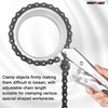 MAXPOWER Locking Chain Clamp, 9-Inch Locking Chain Pliers with 47.2”