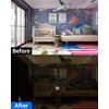 Sumobaby Blackout Curtains Portable 19"x48",No Drill Blackout Shades with Heat-resistant