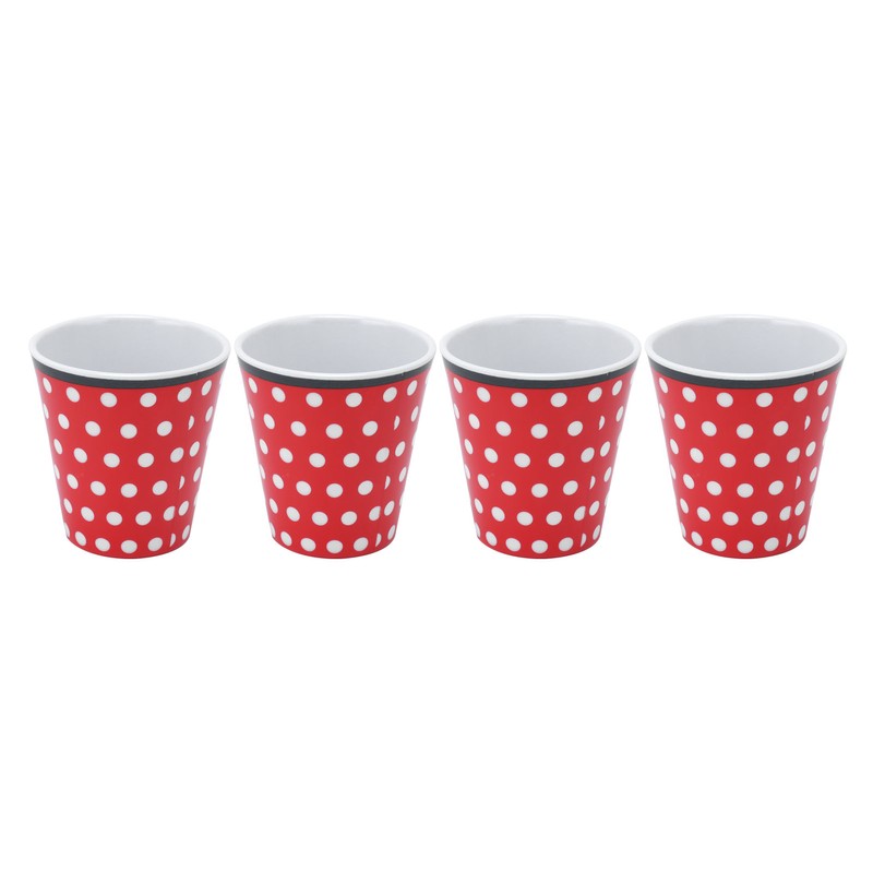 4Pcs Student Melamine Cup Imitation Porcelain Beverage Mug Water Cup