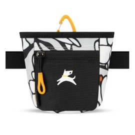 OllyDog Goodie Treat Bag, Dog Treat Pouch, Waist Belt Clip for Hands-Free Training, Magnetic Closure, Dog Training and Behavior Aids, Three Ways to Wear (Magnolia)