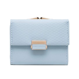 [Anlla]Small Wallets for Women Mini Wallet Card Holder Coin Purse Cute Slim Blue