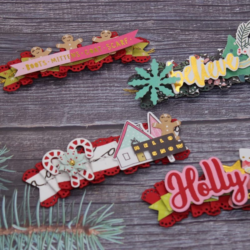 KSCRAFT Shabby Chic Ruffles Metal Cutting Dies Stencils for DIY