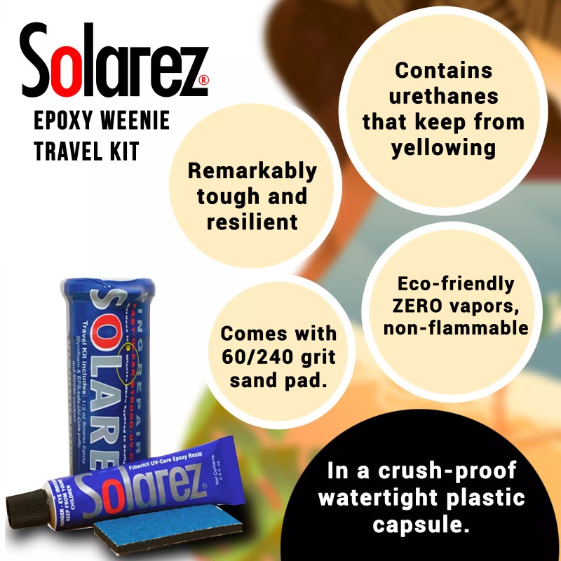 SOLAREZ UV Cure Epoxy Ding Repair Weenie Travel Kit (0.5