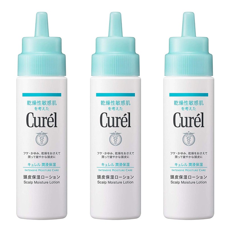 Set of 3 (Curél Scalp Moisturizing Lotion, 4.1 fl oz