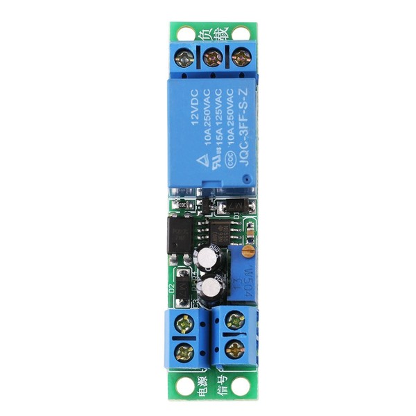Time Delay Relay DC12V Timing Switch Module 0-25s Adjustable Timer Turn Off Delay Trigger for Smart Home & Industrial Control