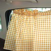 2Pcs Grid Design Anti Ultraviolet Car Curtain Side Car Window