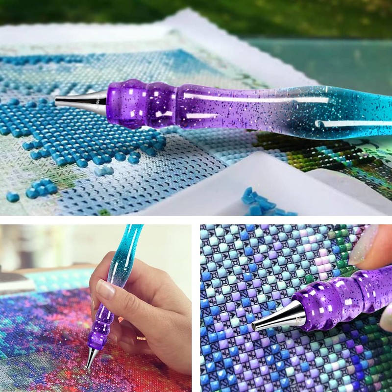 CATEARED Diamond Painitng Pen with Stainless Steel Forever Tips, Resin