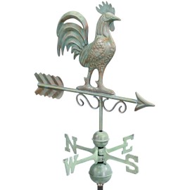 Bantam Rooster Weathervane - Blue Verde Copper by Good Directions
