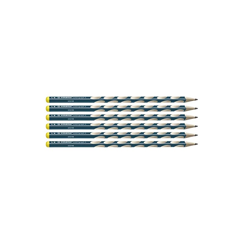 Thin Ergonomic Graphite Pencil - STABILO EASYgraph S - Left-Handed