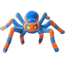 LEGEND SANDY Dog Toys for Aggressive Chewers, Large Dog Toys to Keep Them Busy, Interactive Pet Toys, Squeaky Puppies Toys, Tug of War Puppy Toy, Crinkle Doggeis Toy (Blue Spider)