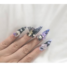  Premium Artlace Handmade Nail Tips ✨ - Short Stiletto /  프리미엄아트레이스 수제네일팁 ✨ - 숏스틸레토