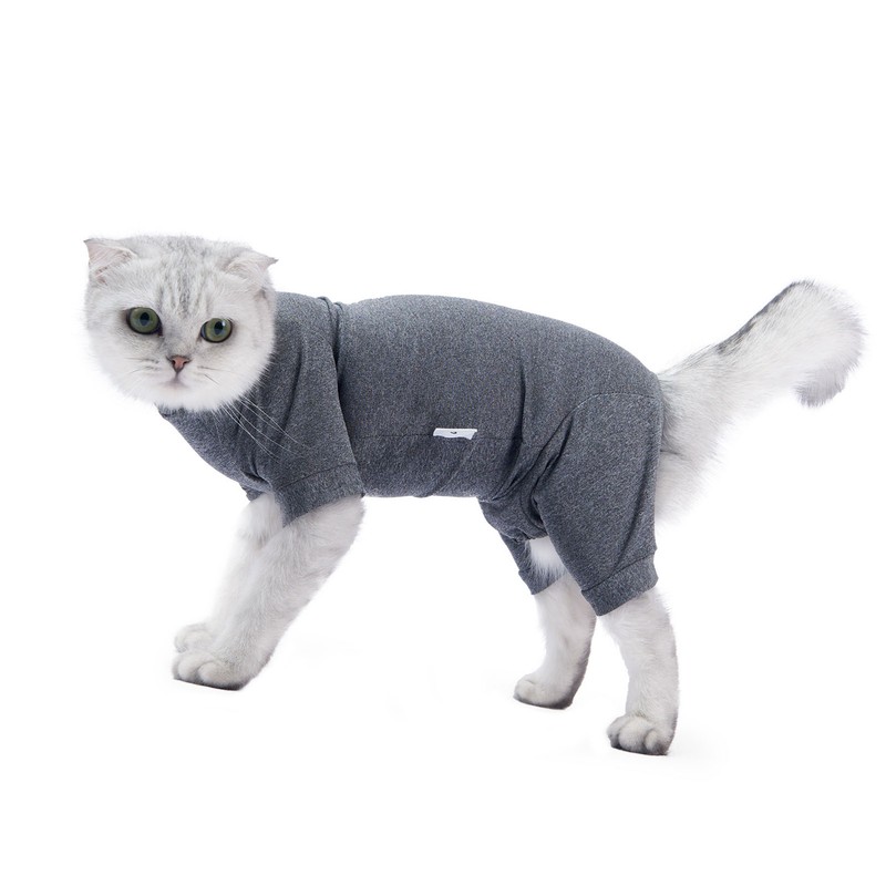 Cat Recovery Suit 4 Legged Prevents Hair Loss Highly Elastic