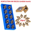 10pcs CNC Carbide Insert Cutter, CNC Milling Inserts Reversible Cutting