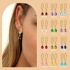 14K Gold Birthstone Trendy Dangle Earrings for Women Teardrop Small