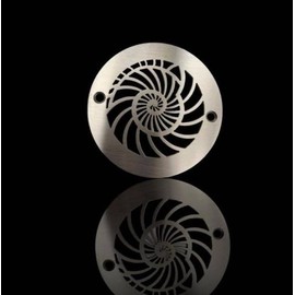 Designer Drains, Oceanus Nautilus Design, Round Shower Drain Replacement (4.00 Inch Round)