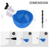 Chicken Waterer Cups, 8 Packs Blue Large Chicken Watering Cups,