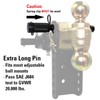 TowWorks 79833 Keyed Alike 5/8" Trailer Hitch Lock with Extra