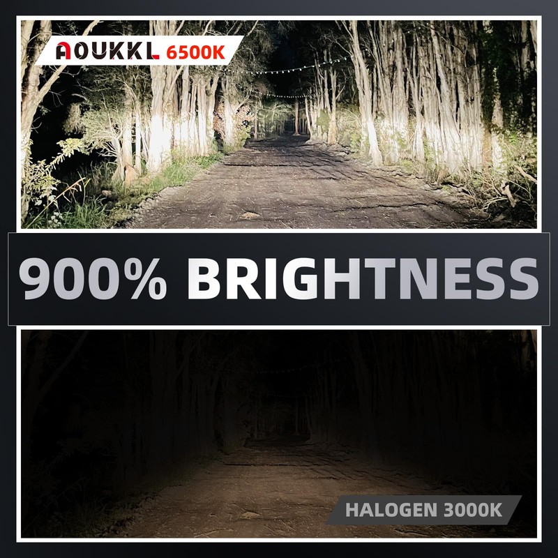 AOUKKL H3 Light Bulbs,Super Bright 6500K Cool White, Direct Replacement