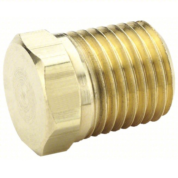 JCAPUSA 1/2" Male NPT Brass Hex Head Plug Made in