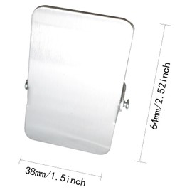 Pro Bamboo Kitchen 2PCS Stainless Steel Long Heavy Duty Chip Clips Silver Office Kitchen School General Purpose Clips for Food Packaging Paper Photos Shopping List Food Sealing Clips