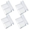 MEETOOT 4pcs Acrylic Fish Tank Bracket - 5mm Aquarium Support